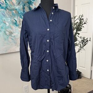 Anthropologie Maeve dark Navy Shirt